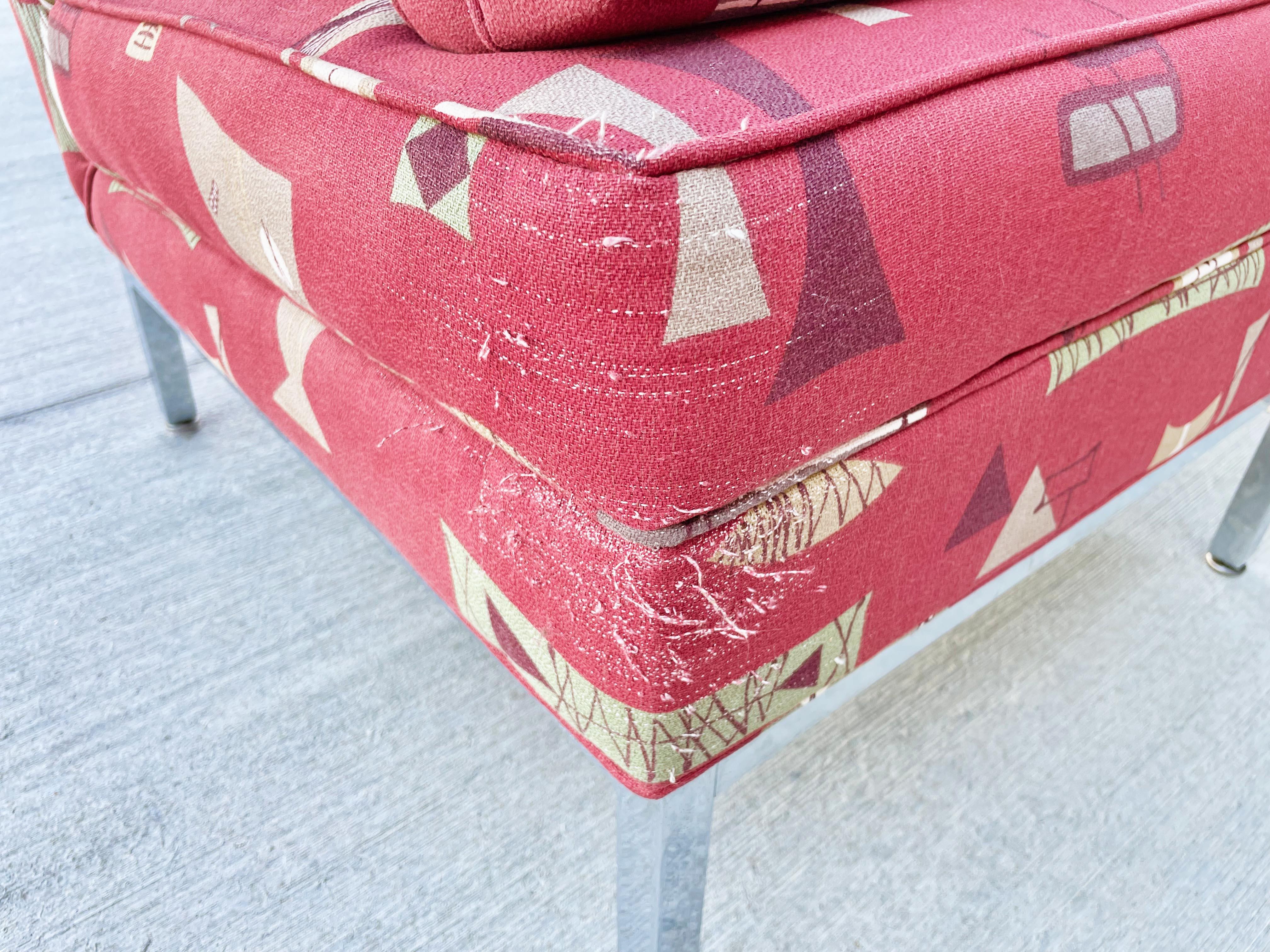 Sillas de salón cromadas de mediados de siglo de 1970 inspiradas en Florence Knoll en venta 7