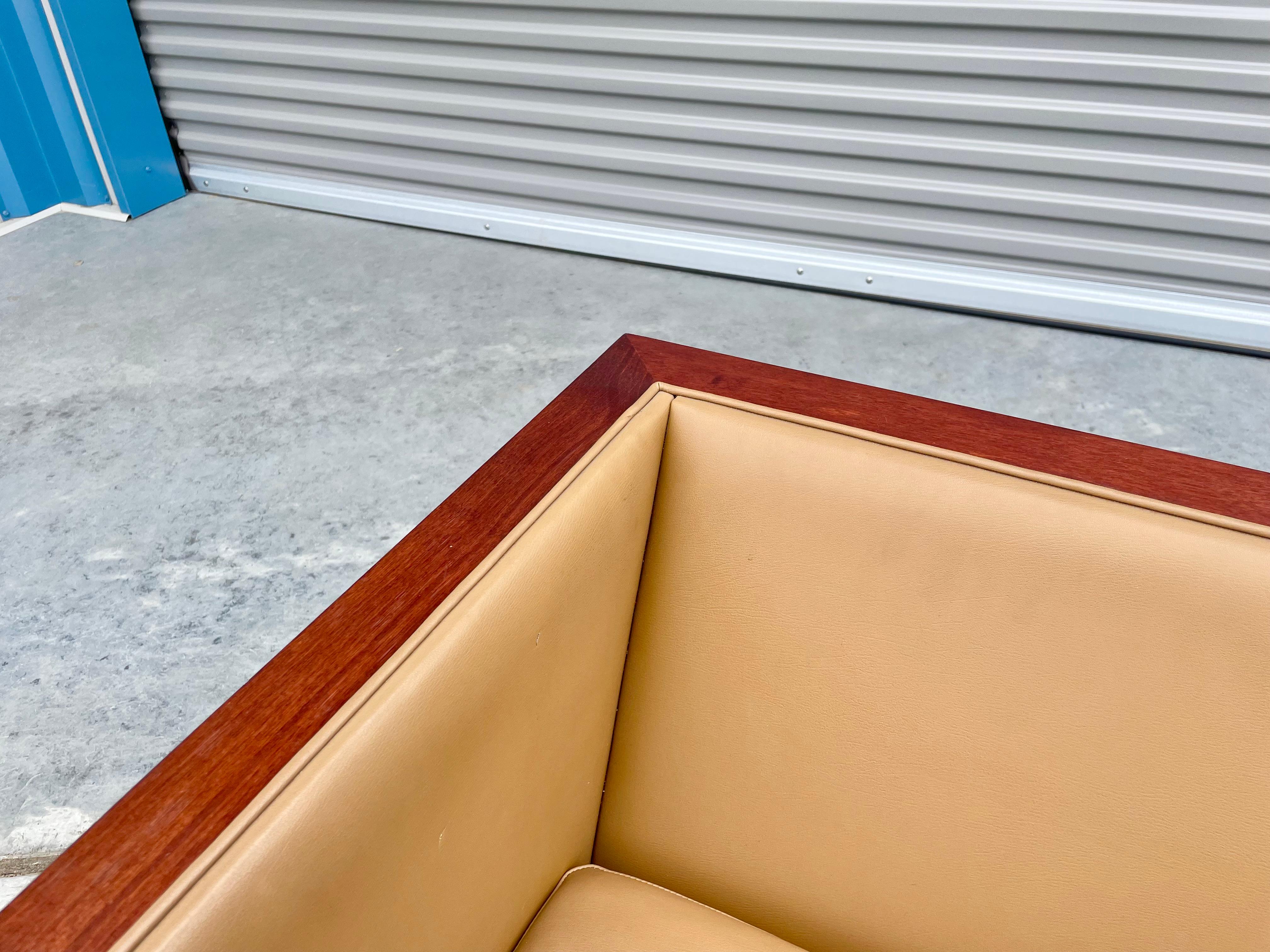 Sedie da salotto a cubo del metà del secolo scorso in stile Milo Baughman in vendita 2