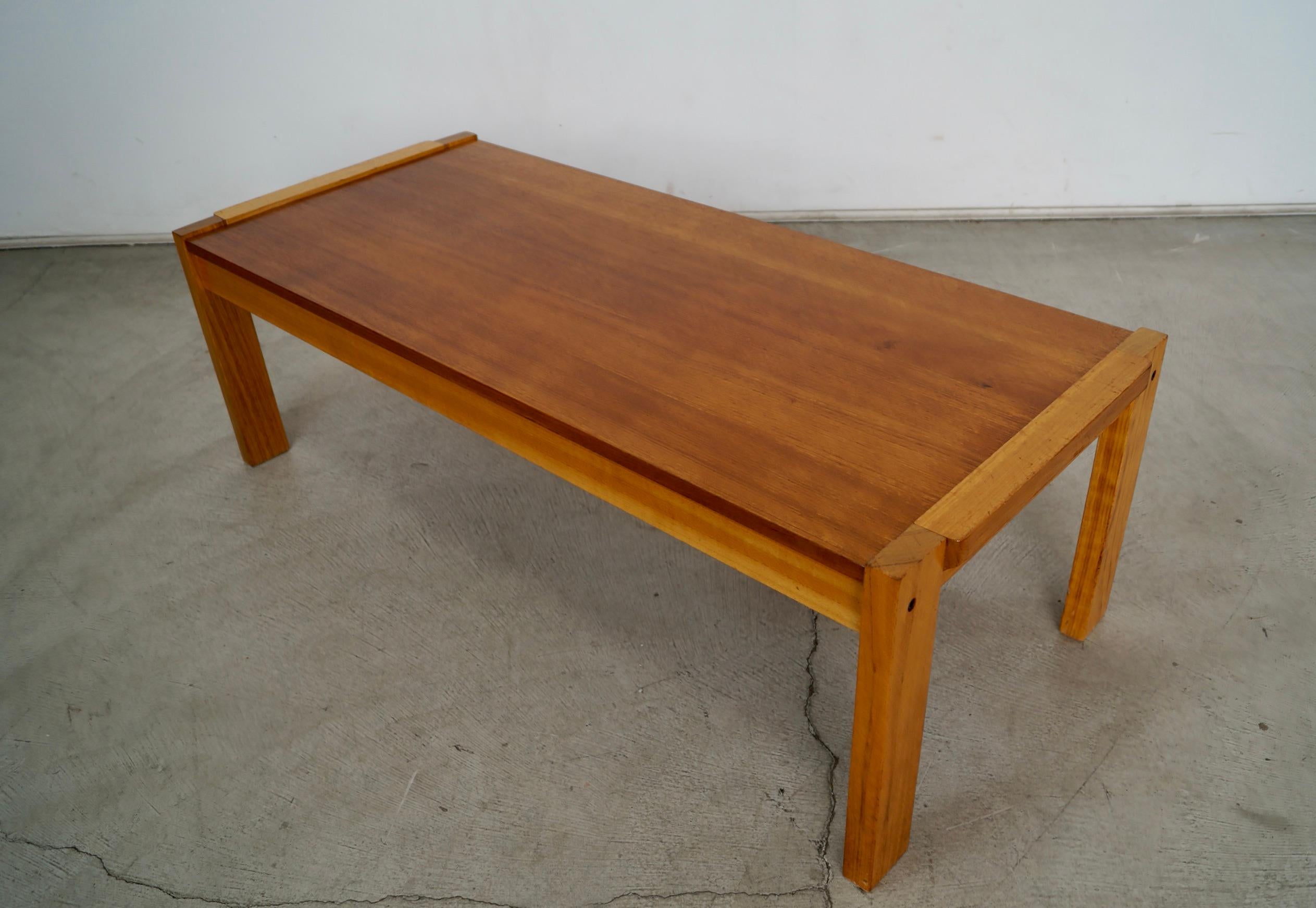 1970's Mid-Century Danish Modern Teak Coffee Table 4