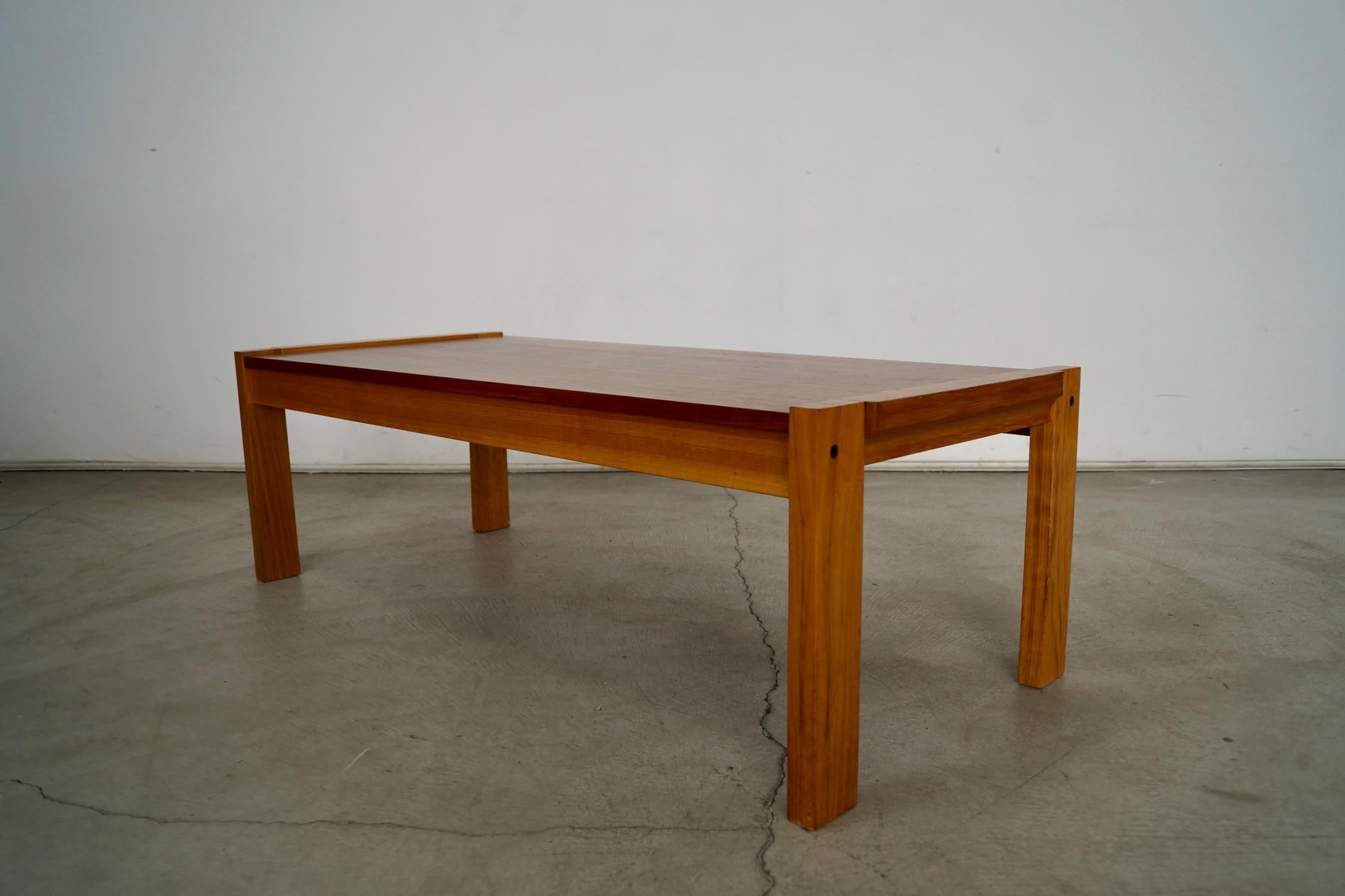 1970's Mid-Century Danish Modern Teak Coffee Table 5