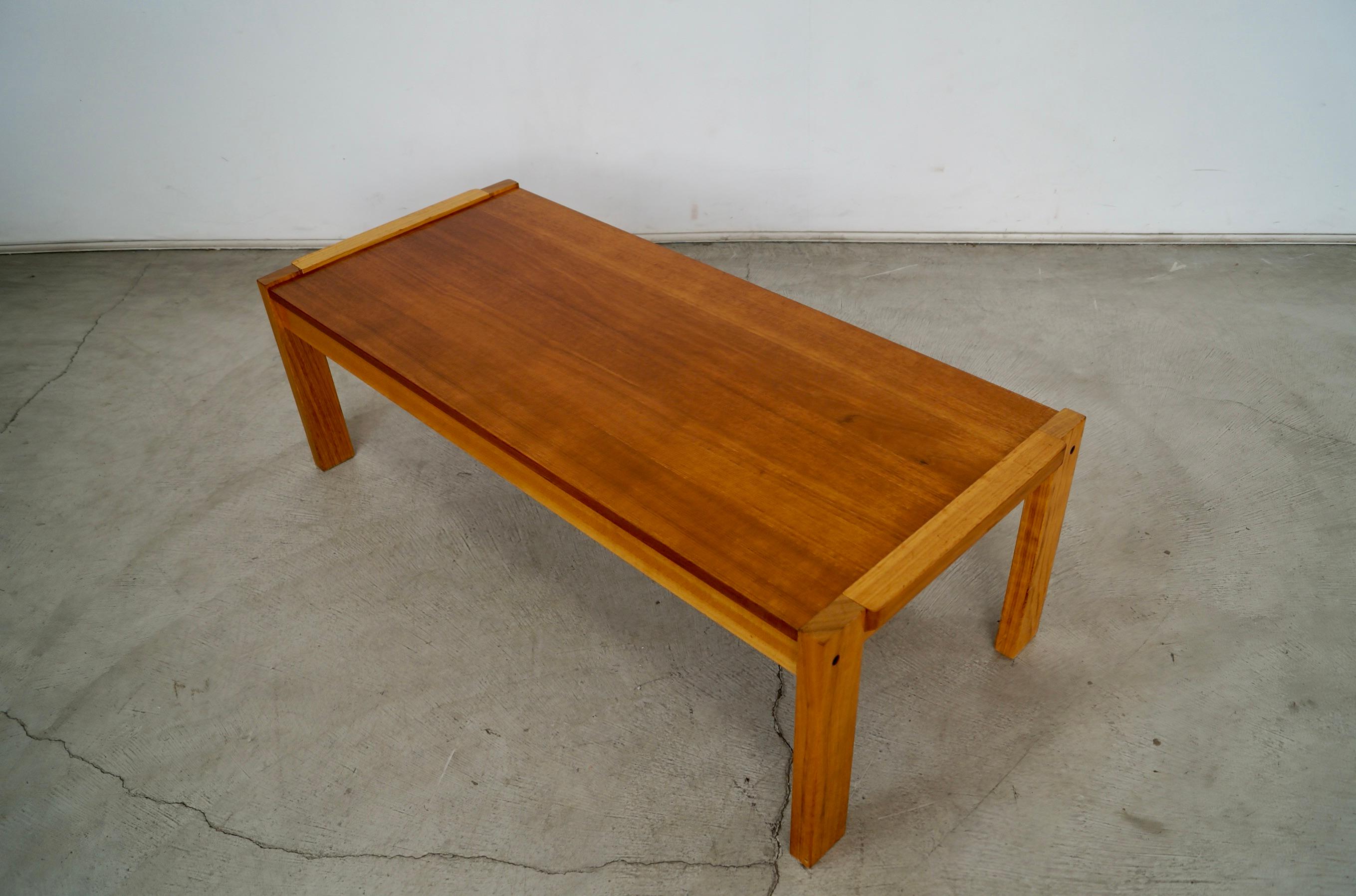 1970's Mid-Century Danish Modern Teak Coffee Table 6