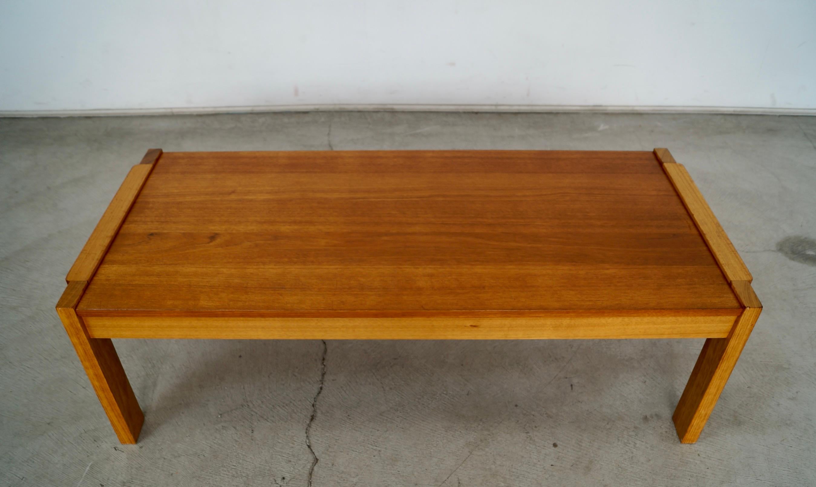Canadian 1970's Mid-Century Danish Modern Teak Coffee Table