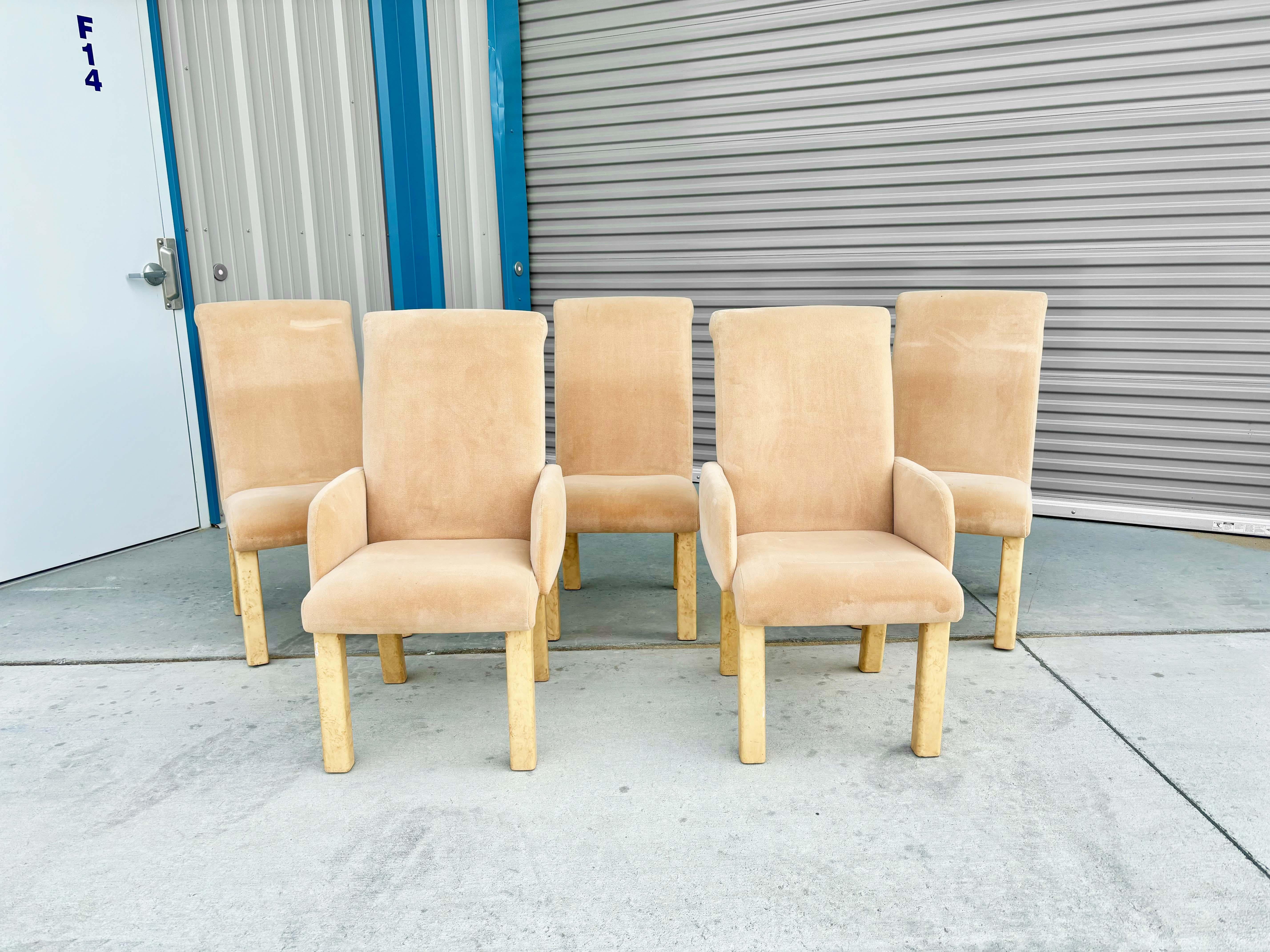 Américain 1970 Mid Century Dining Chairs- Set of 6 en vente