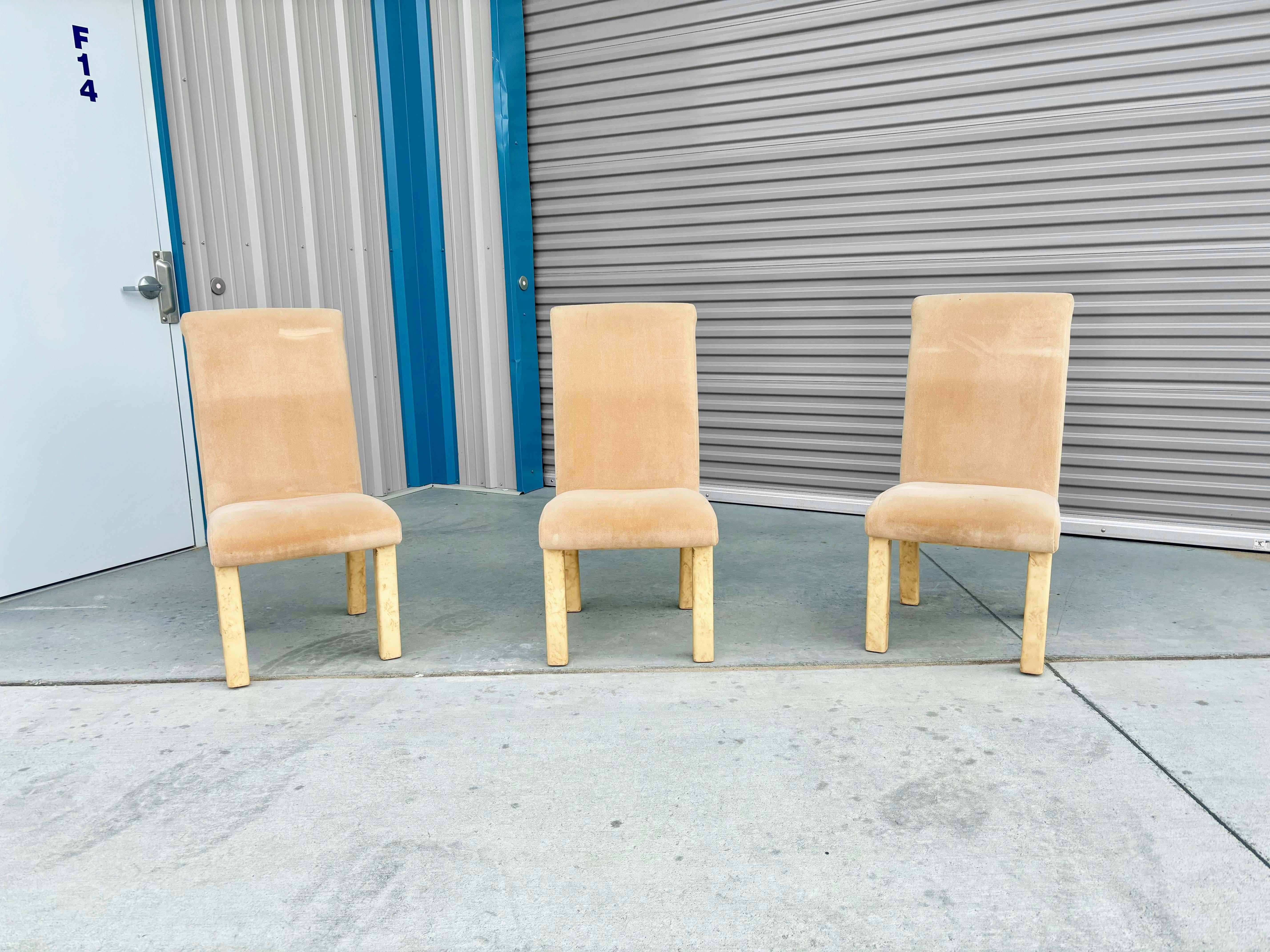 Bois 1970 Mid Century Dining Chairs- Set of 6 en vente