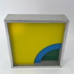 1970s Midcentury Interchangeable Plexiglass Artwork Paperweight Sculpture Toy