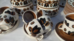 1970s Midcentury Keramis Boch Kimino Dinner Service
