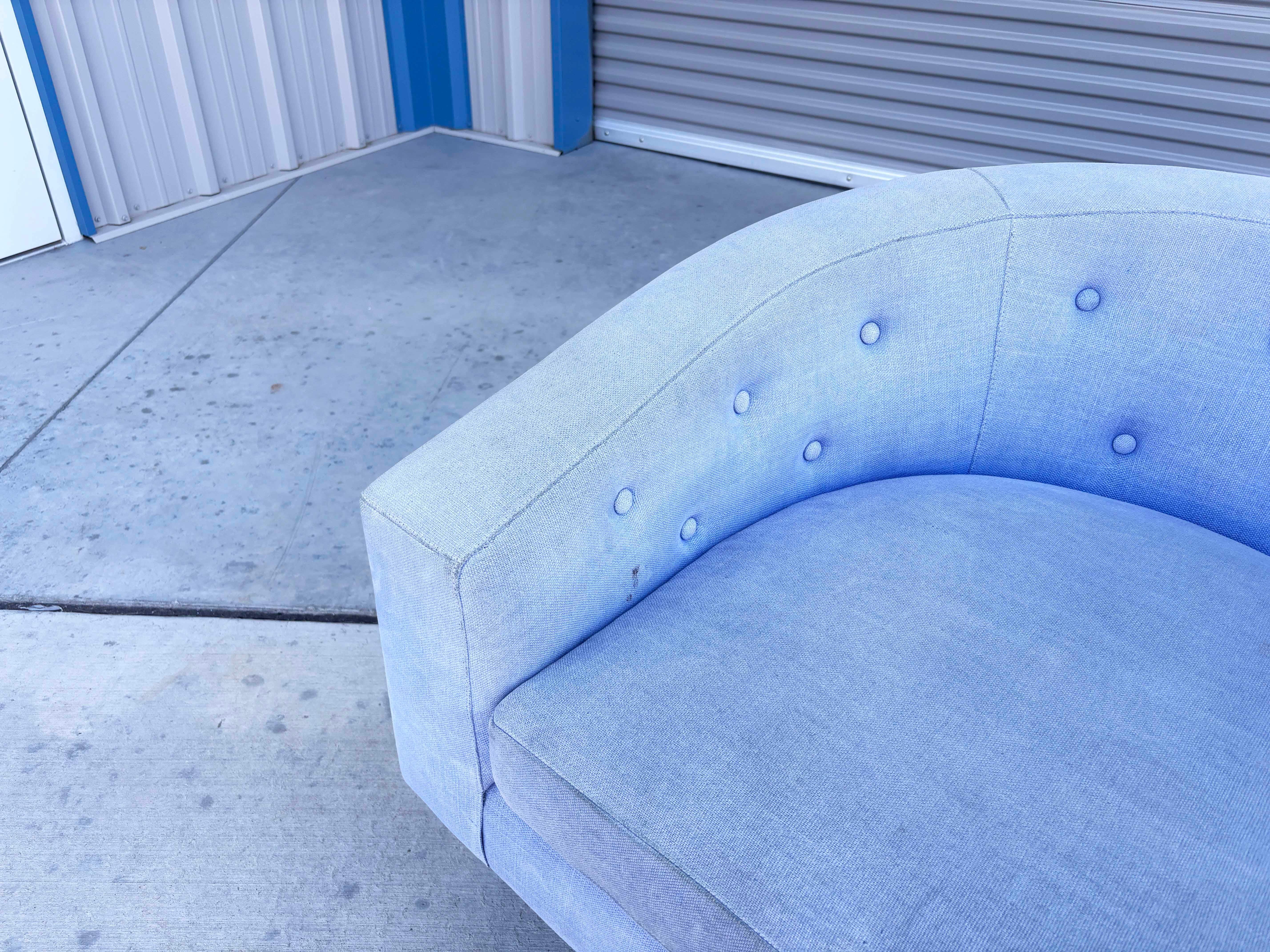 Sedie da salotto del metà secolo scorso in stile Milo Baughman - una coppia in vendita 3