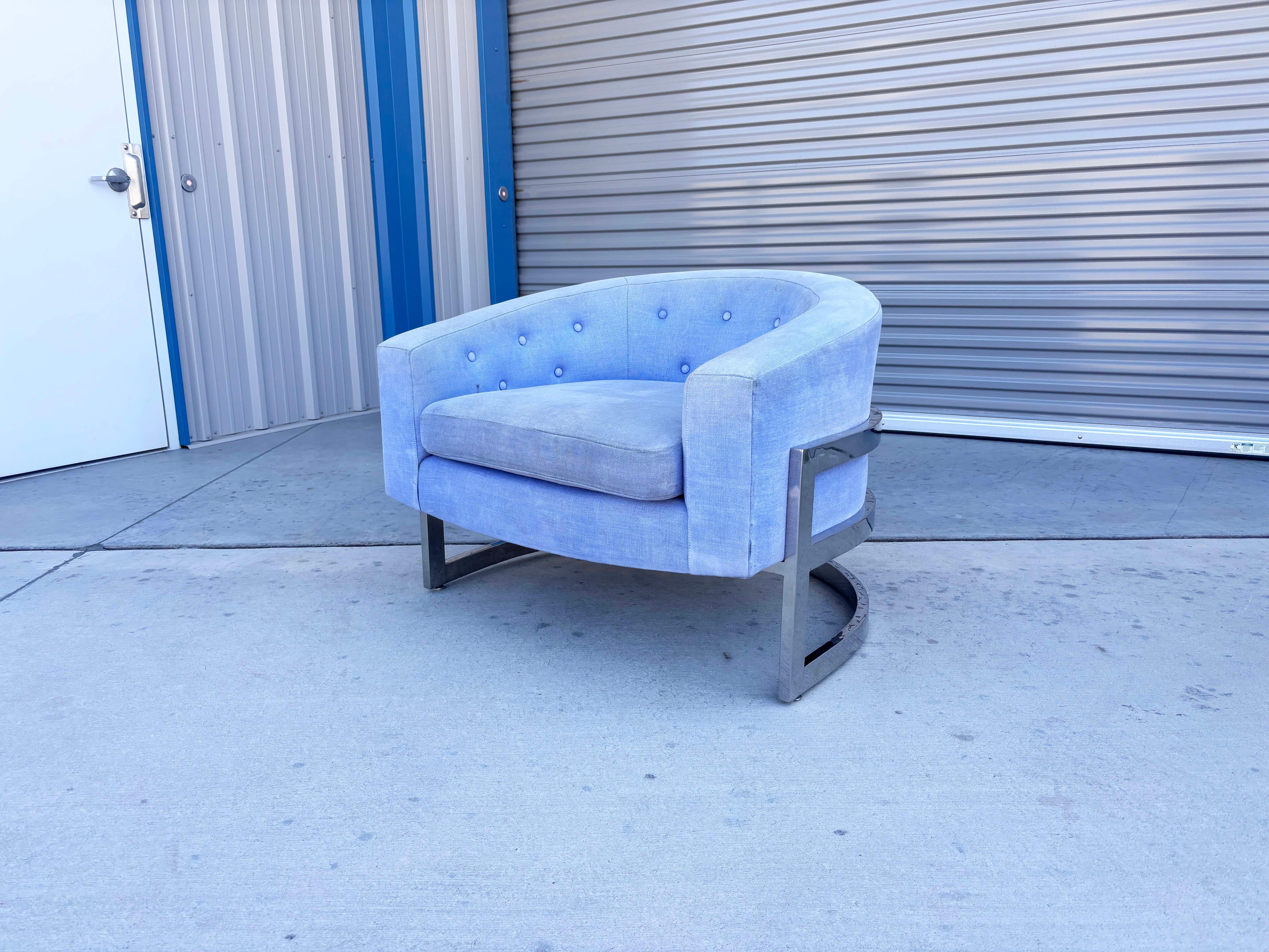 Sedie da salotto del metà secolo scorso in stile Milo Baughman - una coppia in vendita 1