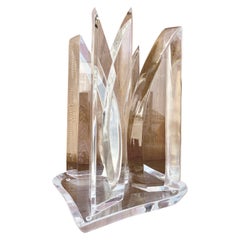 Scultura astratta in lucite della metà del secolo scorso nello stile di Hivo Van Teal