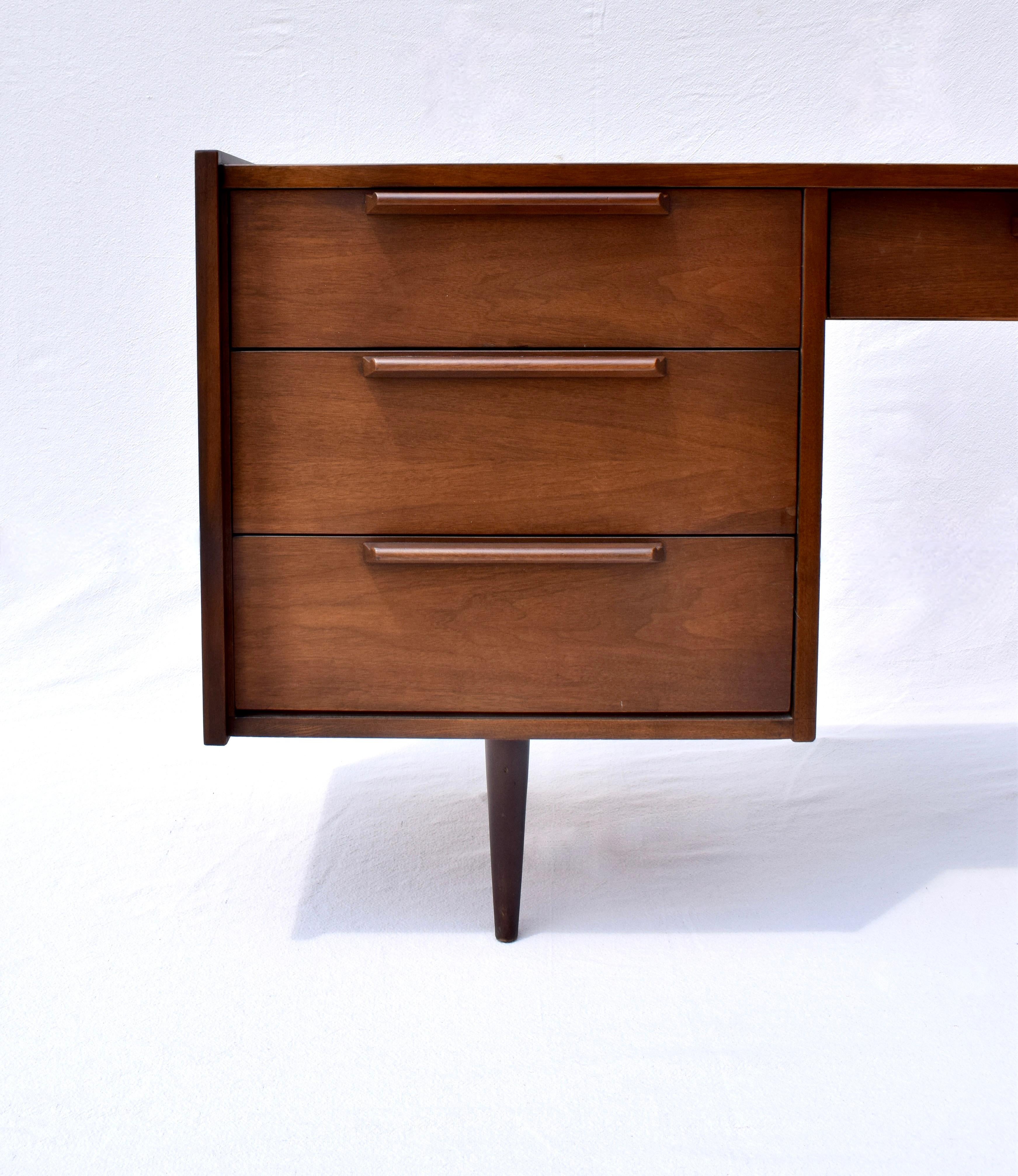 Scandinavian Modern 1970's Mid Century Modern American Walnut Desk