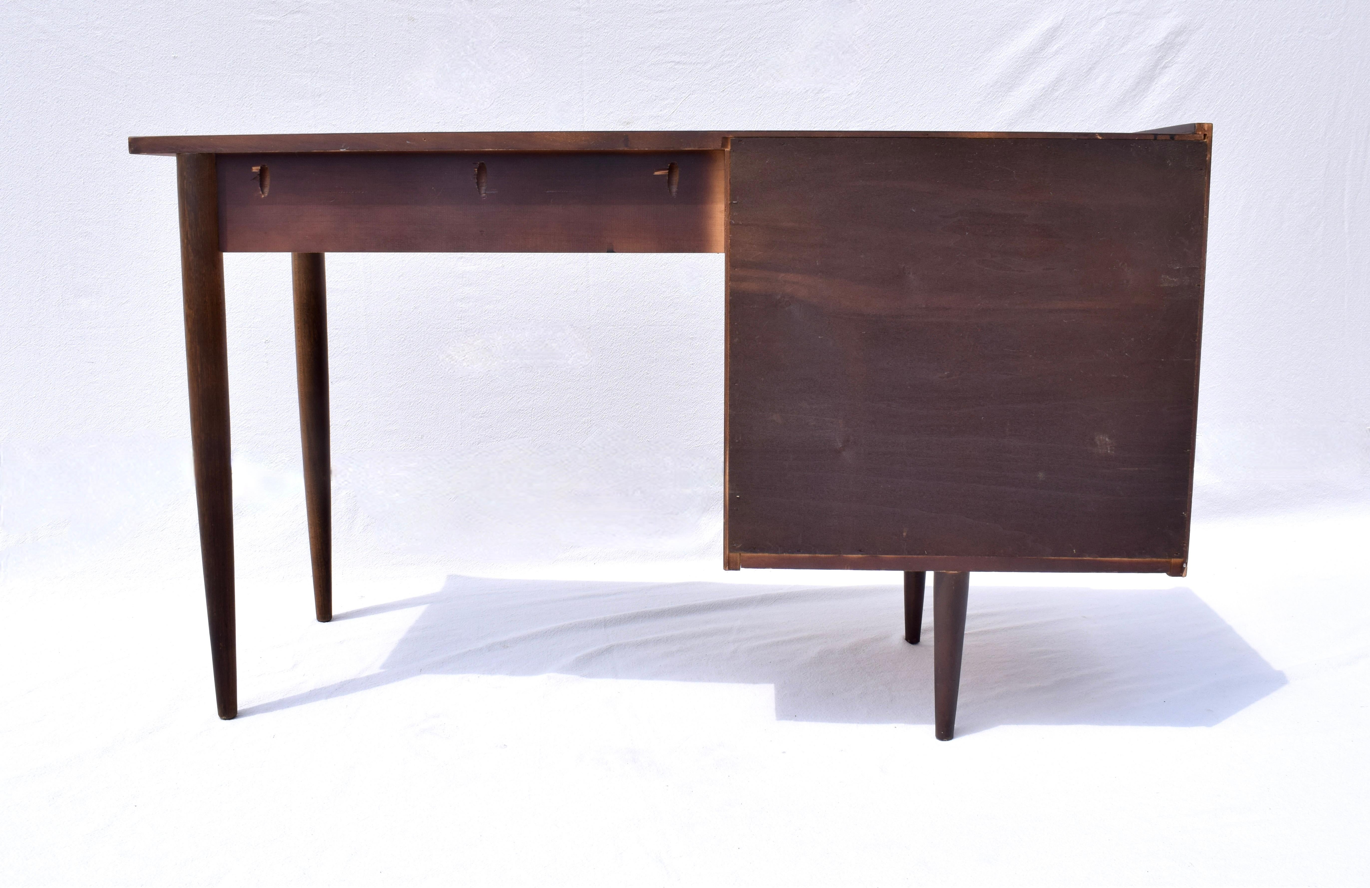 1970's Mid Century Modern American Walnut Desk 3