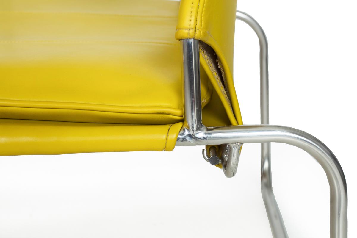 1970s Mid-Century Modern Bauhaus Tubular Chrome Steel Lounge Chairs, a Pair 14
