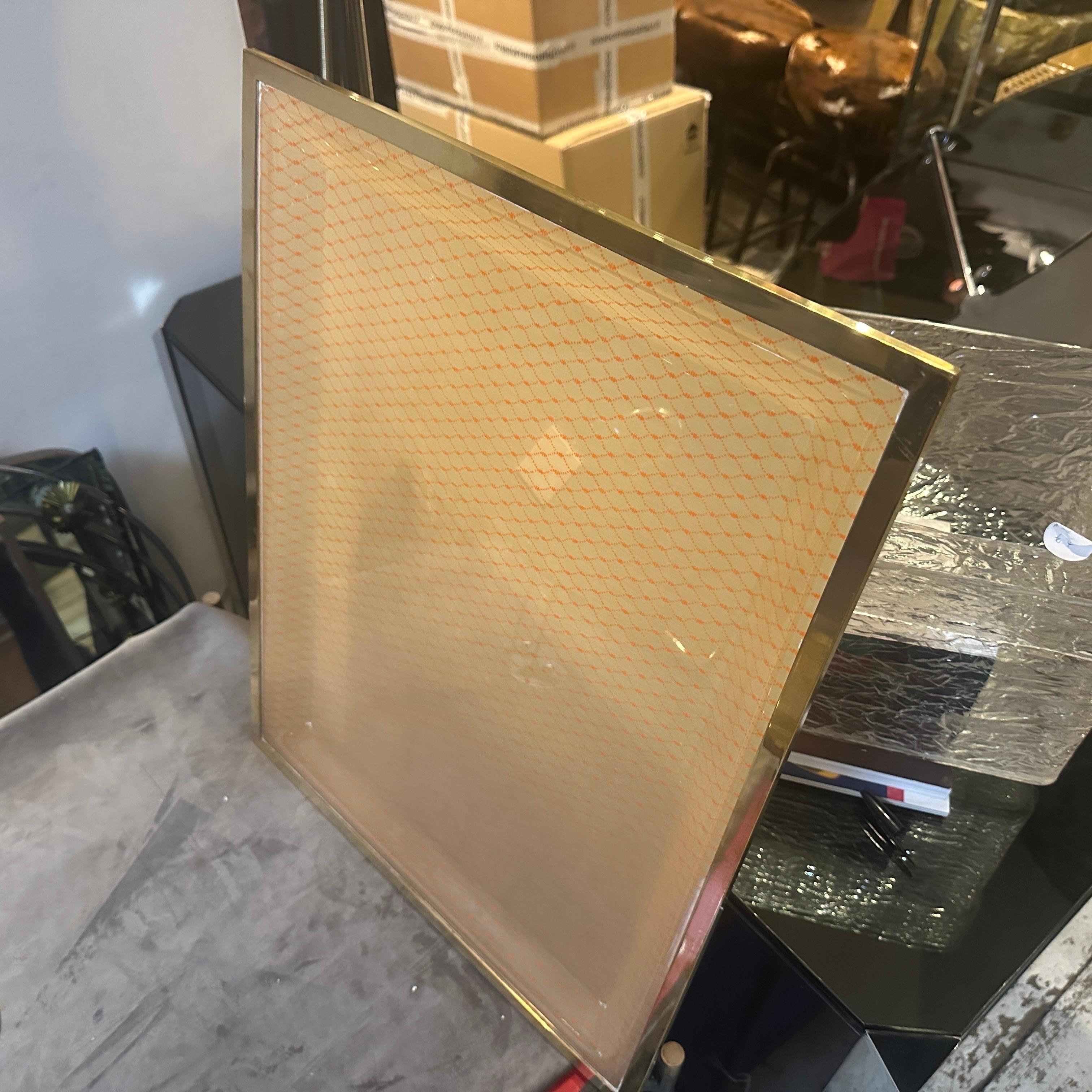 1970er Jahre Mitte des Jahrhunderts Modernes Tablett aus Messing und Plexiglas von Liar of A. Cavalli im Angebot 7