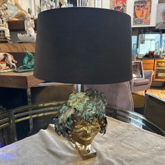 1970s, Mid-Century Modern Brass Italian Bacchus Table Lamp