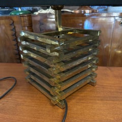 1970s Mid-Century Modern Brass Italian Table Lamp by Romeo Rega