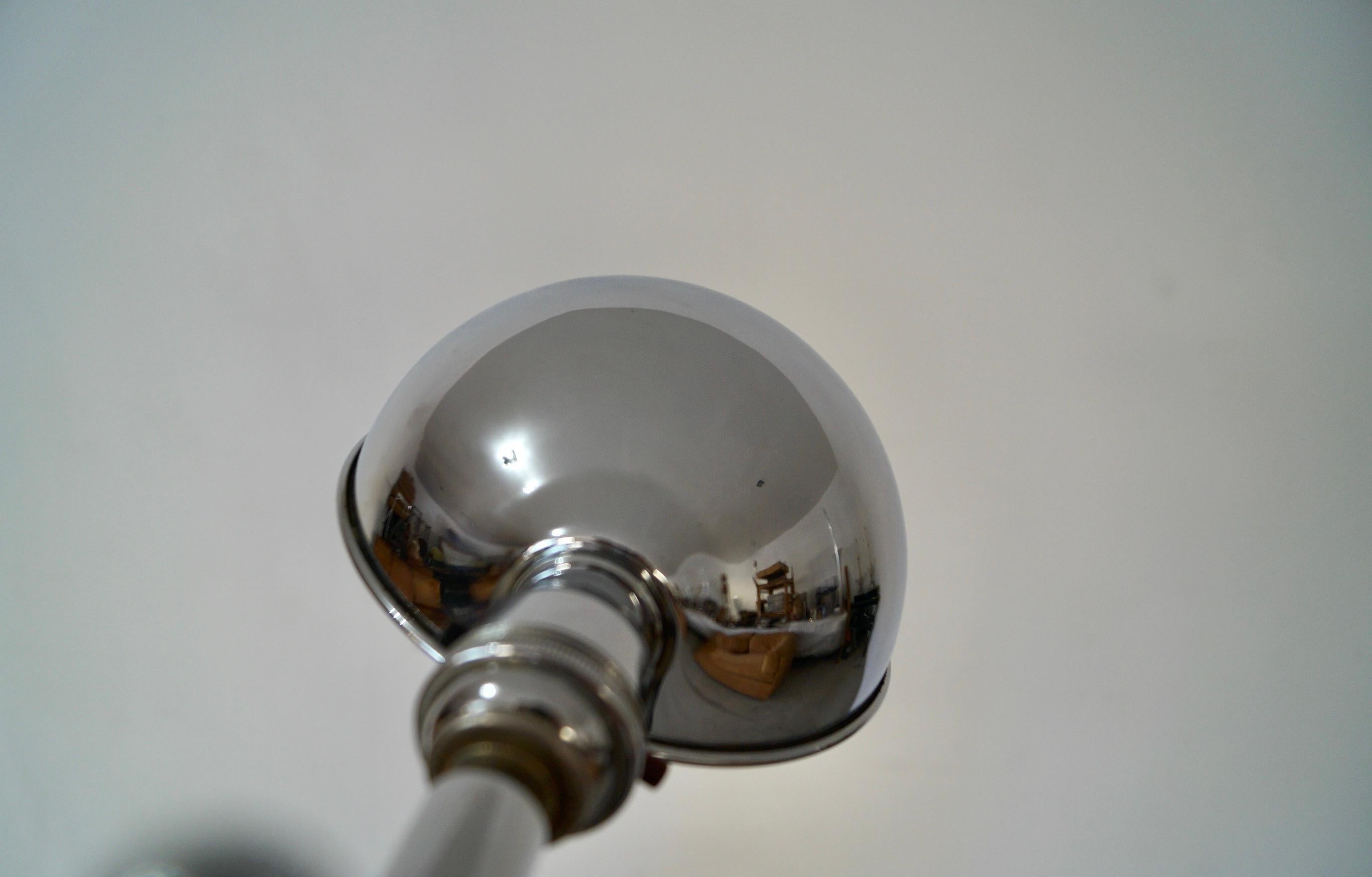 Lámpara de pie cromada regulable Bryant Lighting de mediados de siglo de 1970 en venta 6