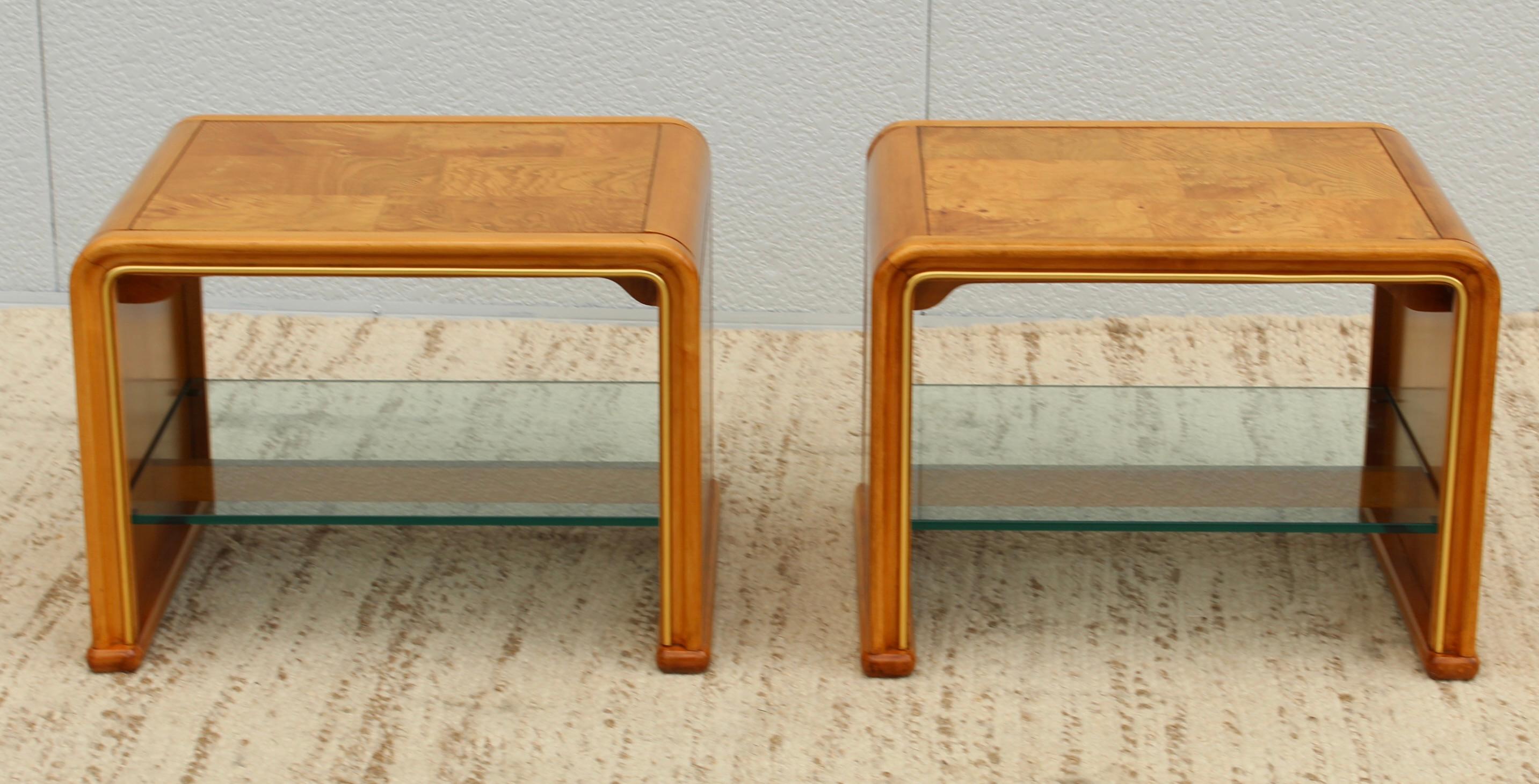 Mid-Century Modern Wasserfall-Beistelltische aus Wurzelholz, 1970er Jahre (Ende des 20. Jahrhunderts) im Angebot