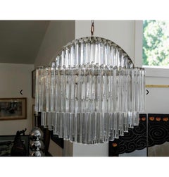 1970s Mid-Century Modern Camer Murano Glass Sculpture Chandelier