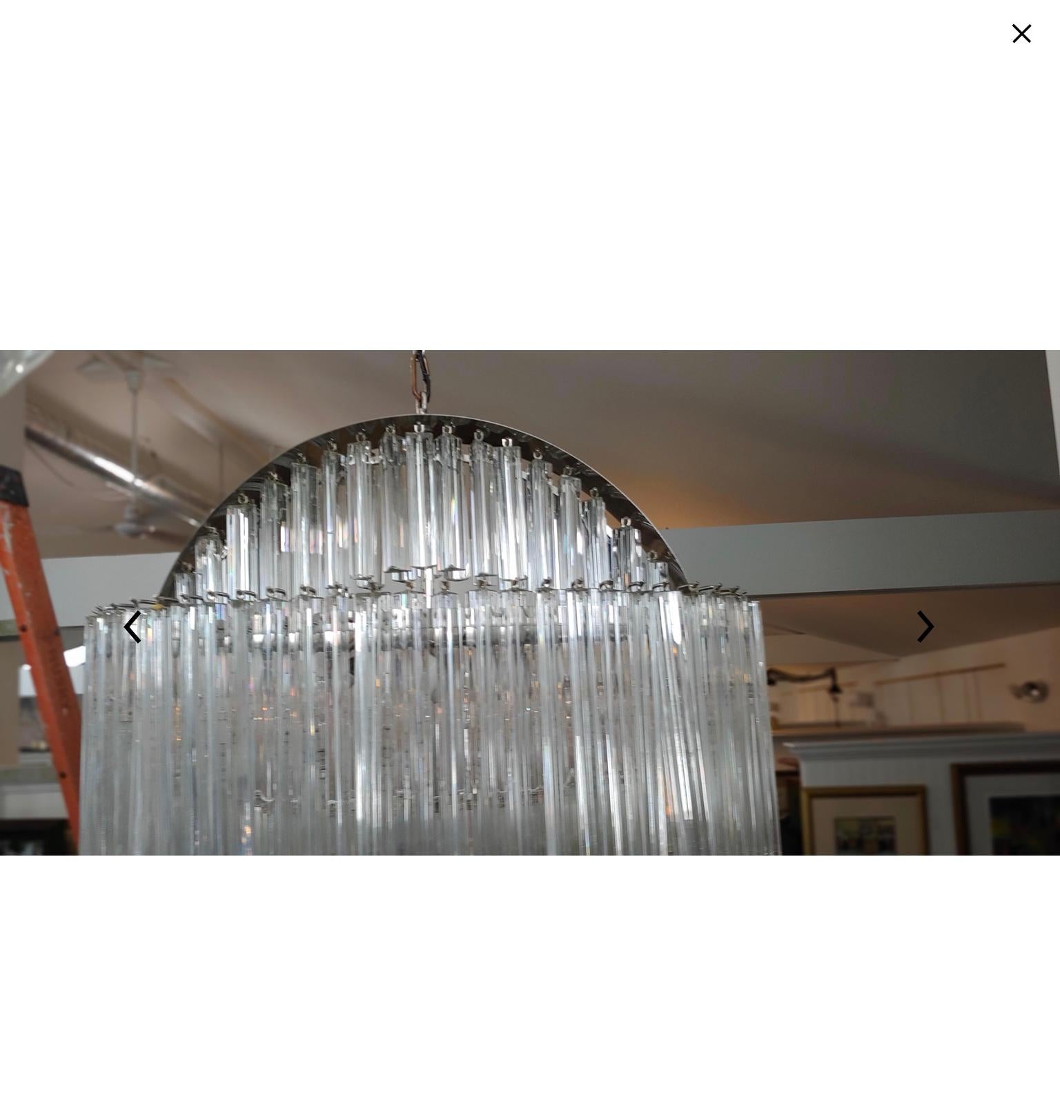 1970s Mid-Century Modern Camer Murano Glass Sculpture Chandelier For Sale 2