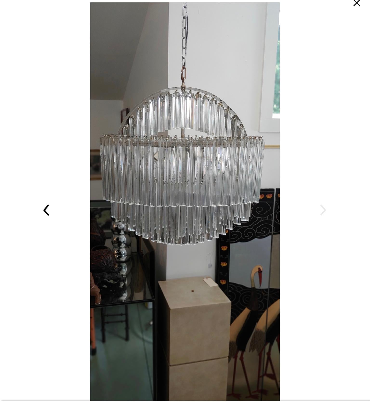 1970s Mid-Century Modern Camer Murano Glass Sculpture Chandelier For Sale 4