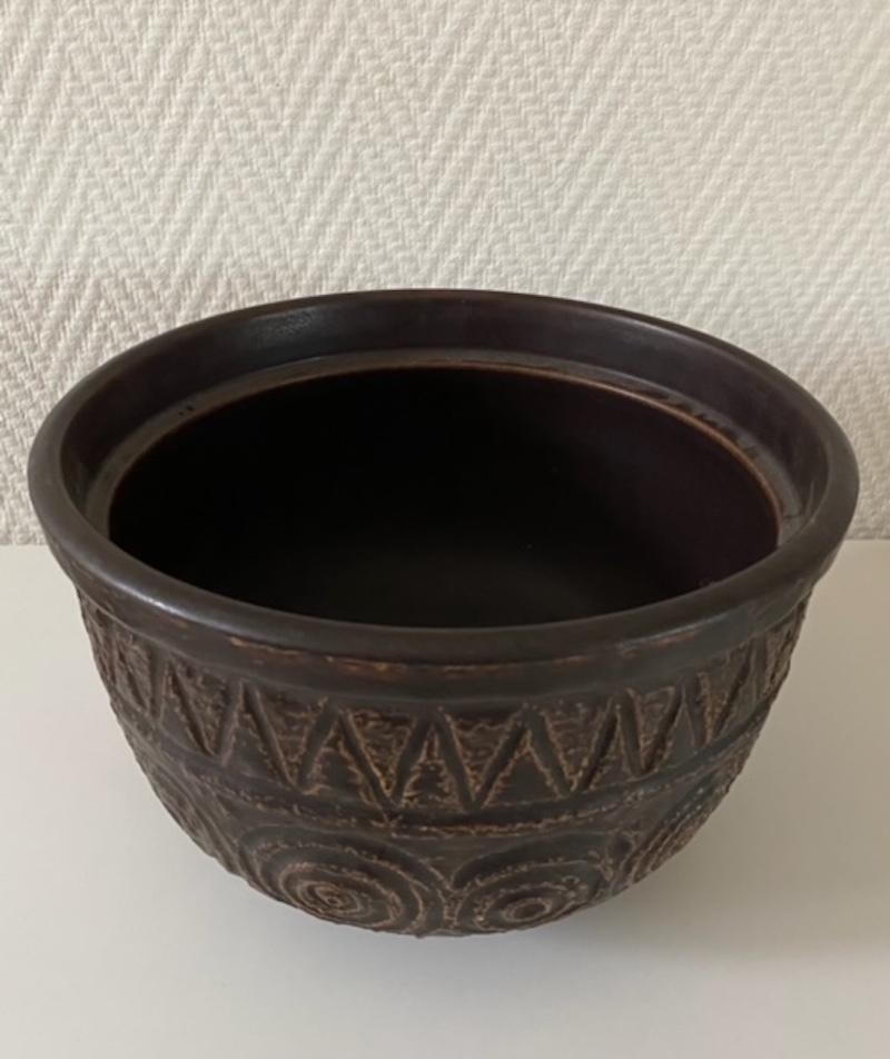 1970er Jahre, Mid-Century Modern Keramik Vase / Pflanzgefäß Jasba (Moderne der Mitte des Jahrhunderts) im Angebot