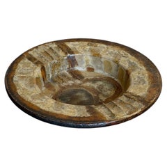 1970s Mid-Century Modern Danish Axella Ceramic Circle Motif Plate