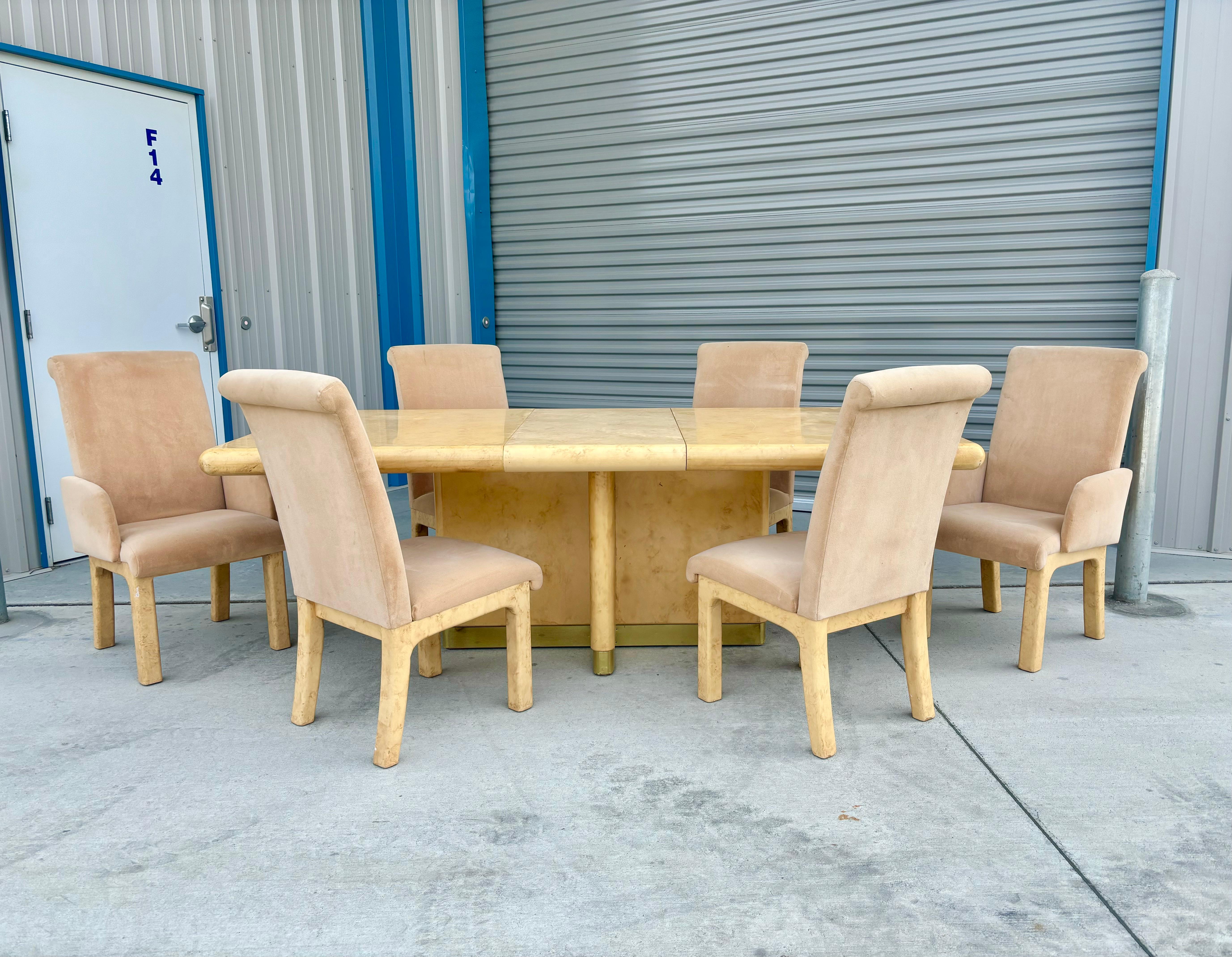 Américain 1970s Mid Century Modern Dining Set of 7 (Ensemble de 7 tables à manger) en vente