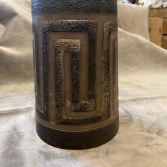 1970s Mid-Century Modern Fat Lava Ceramic Jug Vase by Ceramano