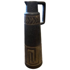 1970er Mid-Century Modern Fat Lava Keramik Krug Vase von Ceramano