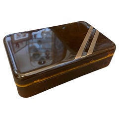 Caja de lujo de carey de imitación de los años 70 Dior Home Style