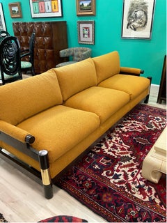 1970s Mid-Century Modern Floating Pagoda Sofa by Carson’s of Highpoint