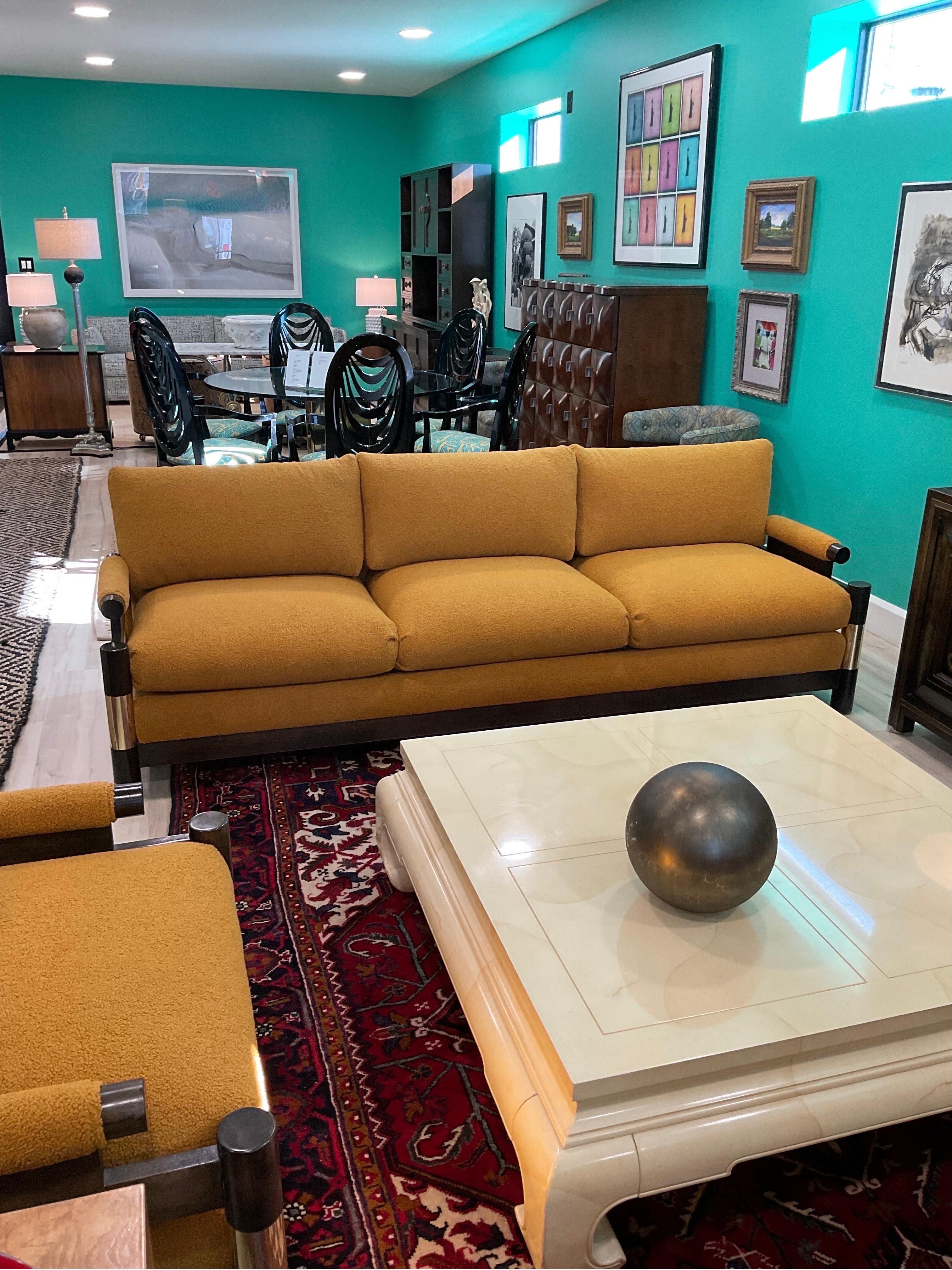 1970s Mid-Century Modern Floating Pagoda Sofa by Carson’s of Highpoint 1