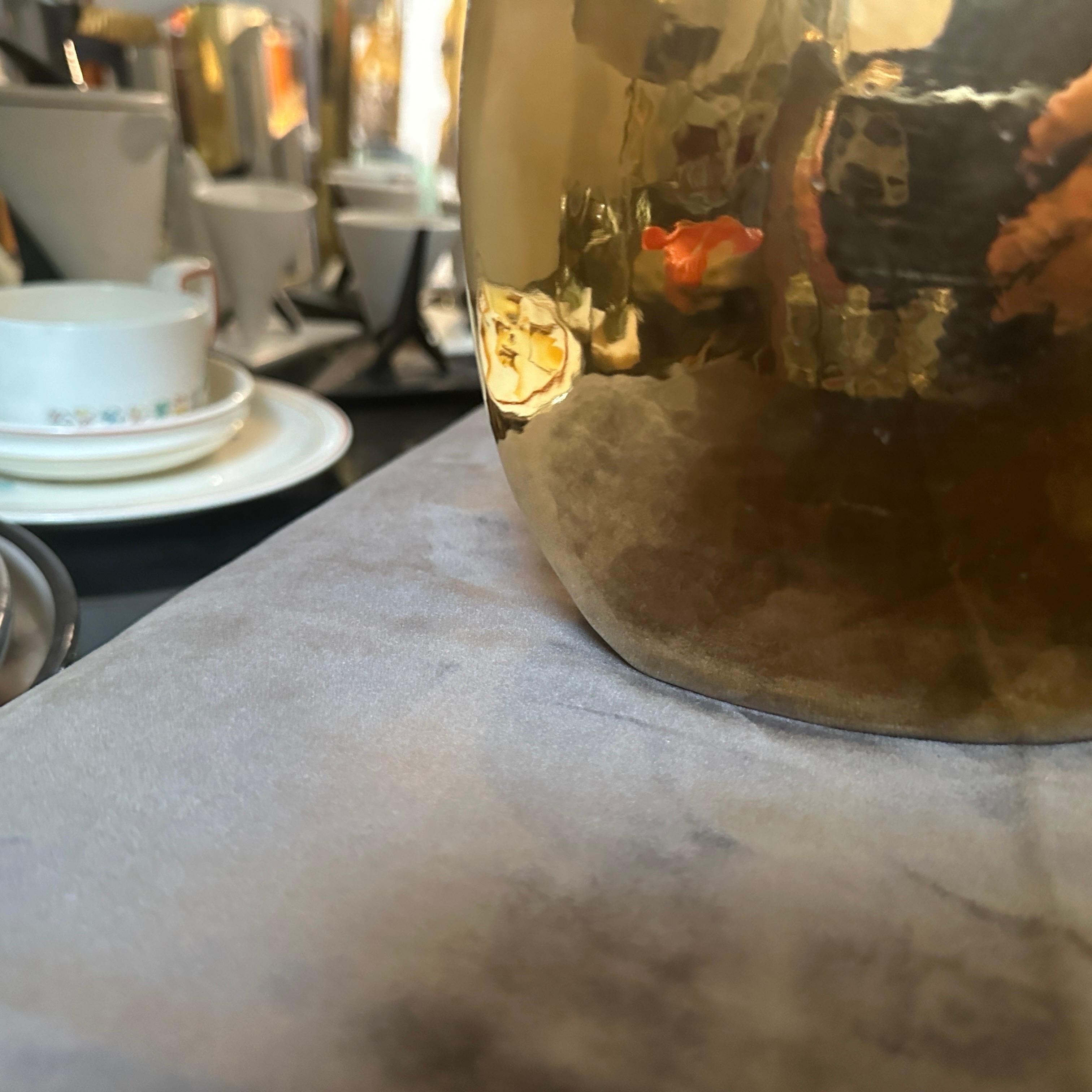 Vaso italiano in porcellana dorata della metà del secolo scorso di Nove san Marco In condizioni buone in vendita a Aci Castello, IT