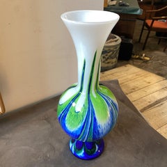 1970er Carlo Moretti für Opaline florence Space Age Opalglas Italienische Vase
