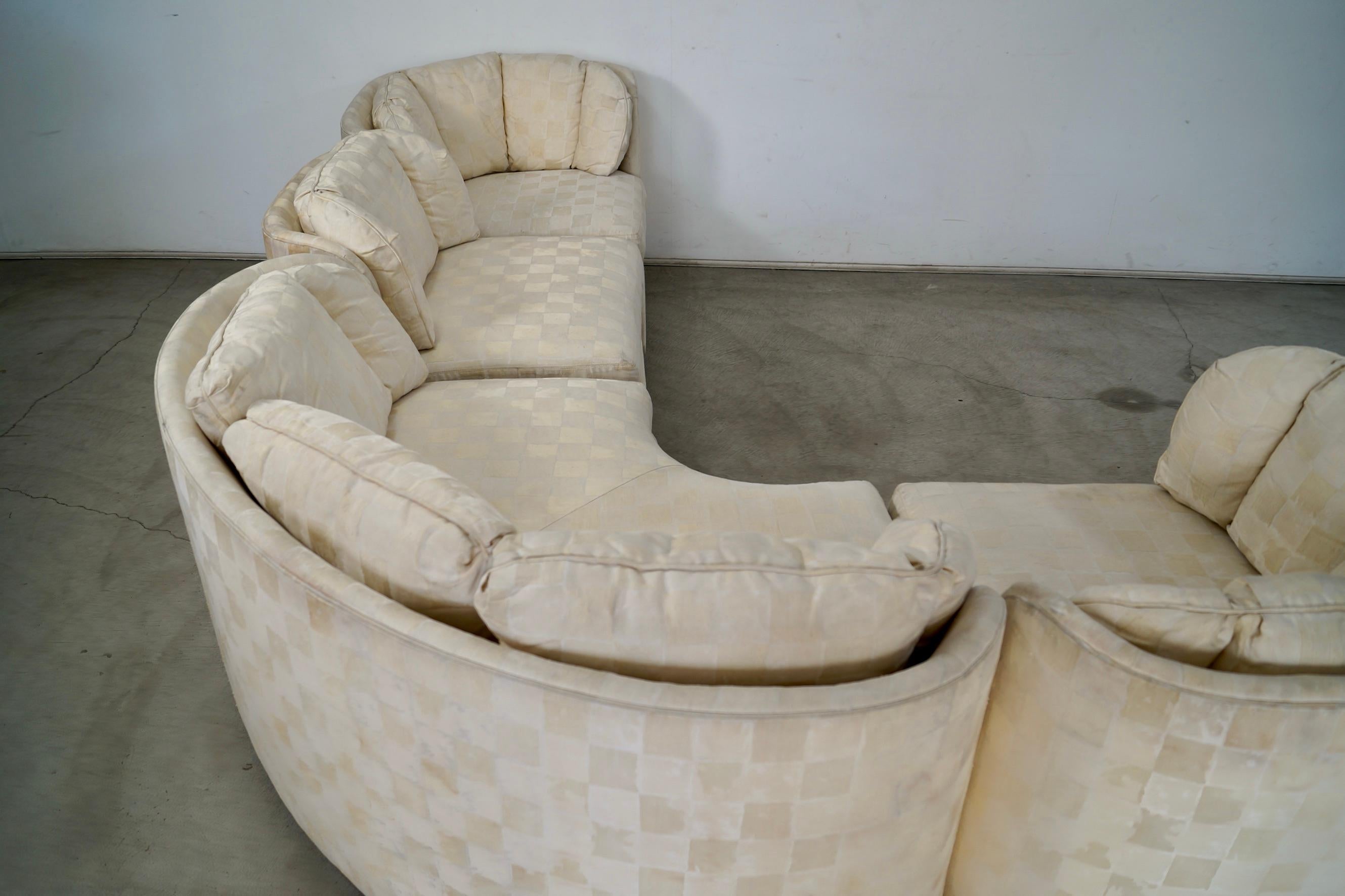 Canapé sectionnel modulaire 4 pièces Henredon, 1970, Mid-Century Modern en vente 5