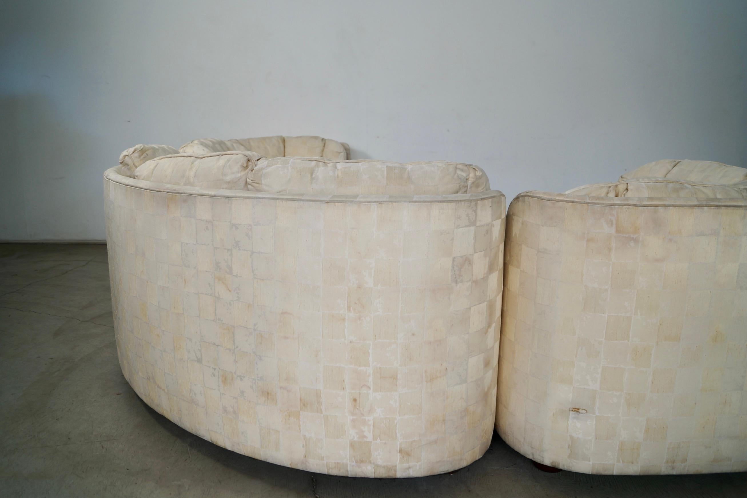 Canapé sectionnel modulaire 4 pièces Henredon, 1970, Mid-Century Modern en vente 7
