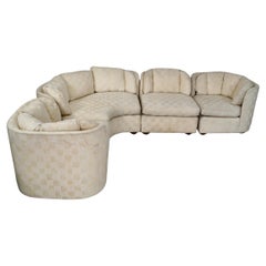 1970's Mid-Century Modern Henredon Modular Sectional 4-Piece Sofa