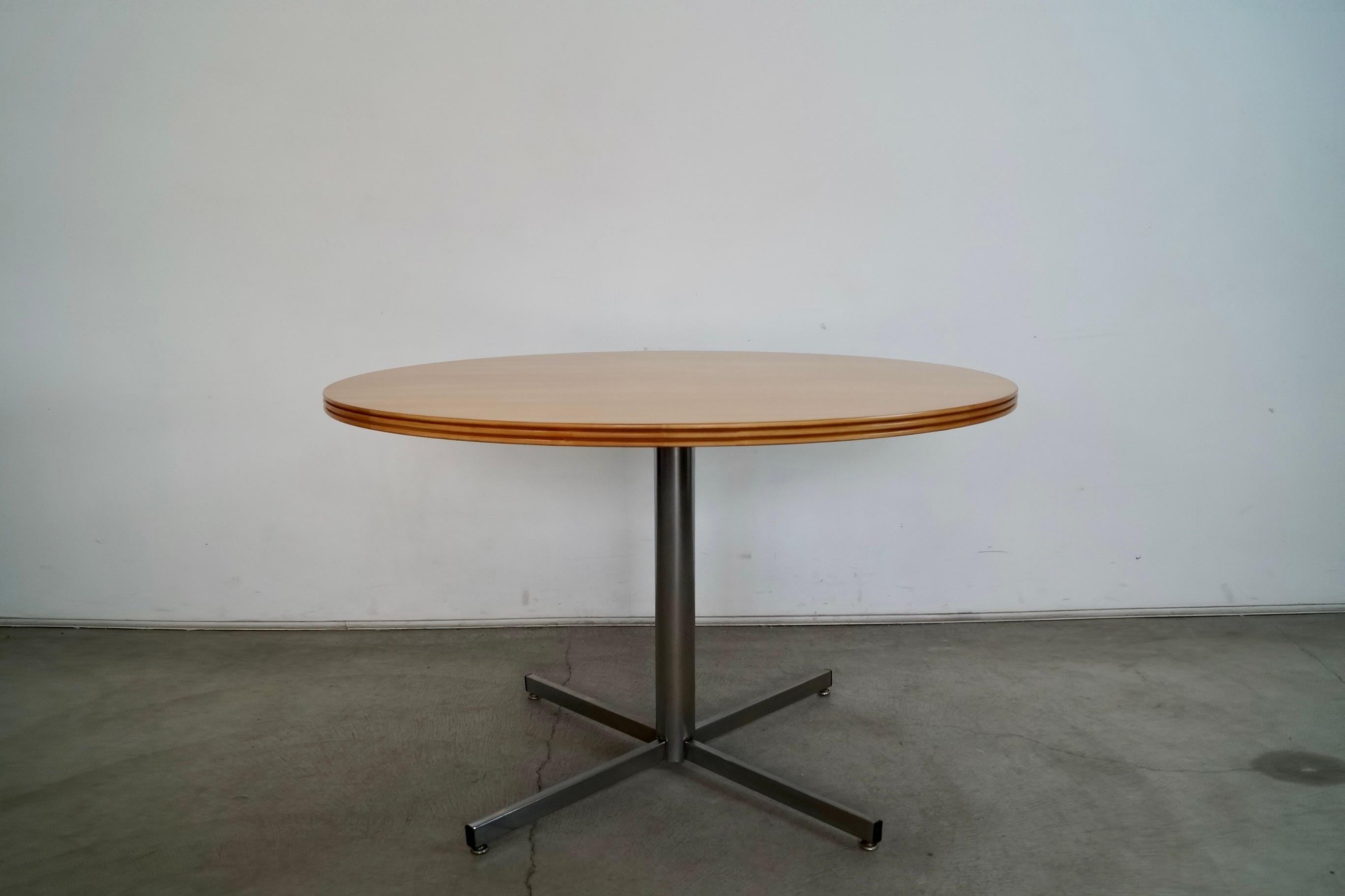 American 1970's Mid-Century Modern Herman Miller Style Dining Table