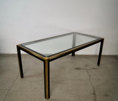 1970's Mid-Century Modern Hollywood Regency Mastercraft Style Dining Table