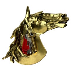 1970s Mid-Century Modern Horse-Shaped Bronze Vides-Poches, Italy