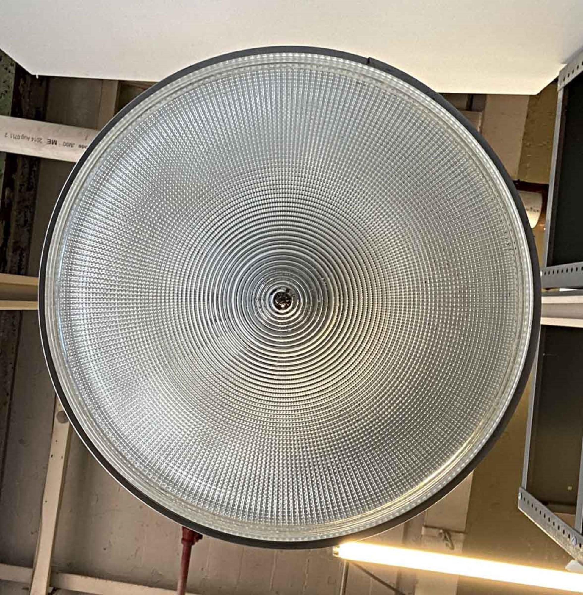 Mid-Century Modern Holophane Light Industrial Pointed Cone Globe  In Good Condition In New York, NY