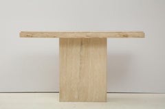 1970s Mid-Century Modern Italian Travertine Console