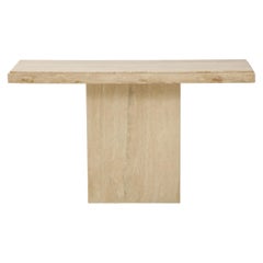 1970s Mid-Century Modern Italian Travertine Console