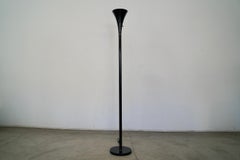1970's Mid-Century Modern Laurel Lighting Style Trumpet Torchiere Floor Lamp