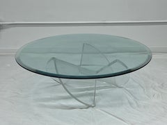 1970s, Mid-Century Modern Lucite Propeller Coffee Table by Knut Hesterberg