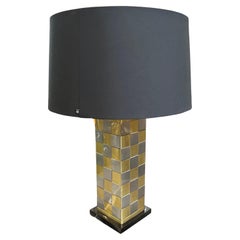 Lampe de table italienne en métal moderne du milieu du siècle dernier, des années 1970, à la manière de Willy Rizzo