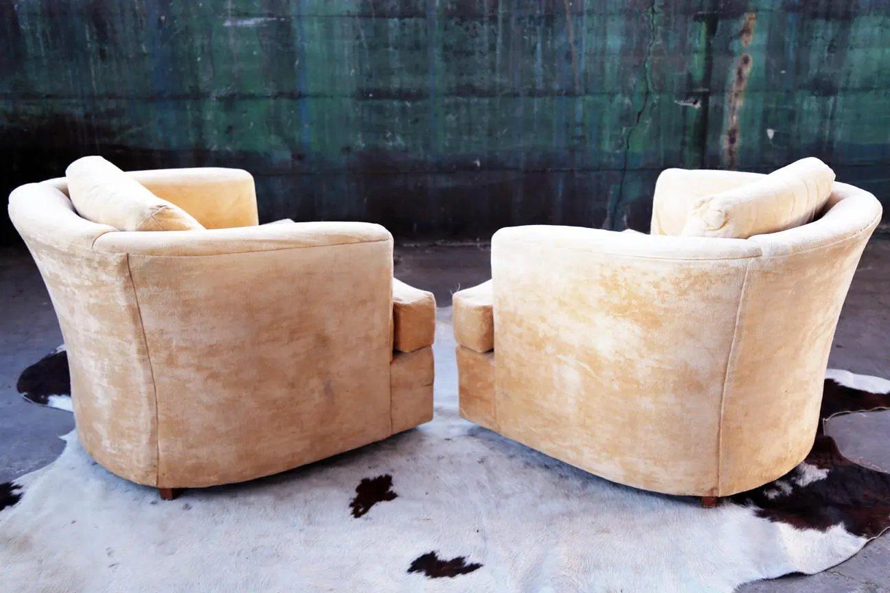 Sedia da salotto con ruote a rotelle per vasca in stile Milo Baughman, metà secolo moderno, anni 70 in vendita 4