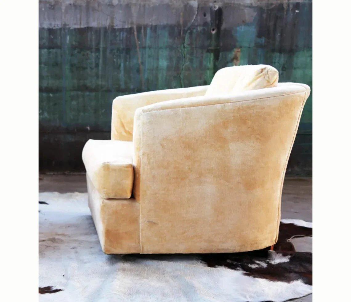 Mid-Century moderno Sedia da salotto con ruote a rotelle per vasca in stile Milo Baughman, metà secolo moderno, anni 70 in vendita