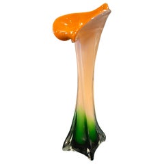 Vase italien coloré en verre de Murano, mi-siècle moderne, années 1970