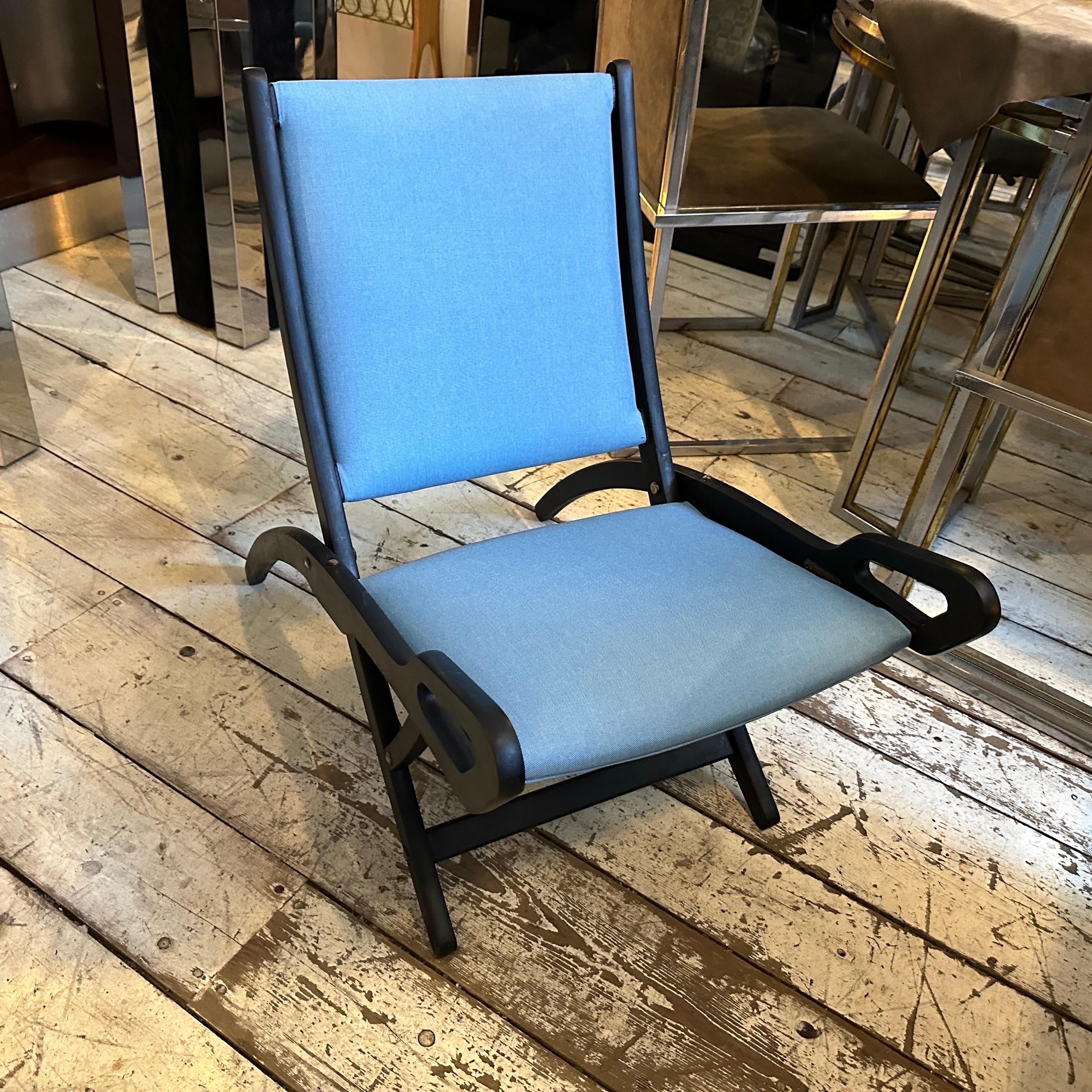 1970s Mid-Century Modern Ninfea Folding Chair Designed by Gio Ponti for Reguitti in vendita 6